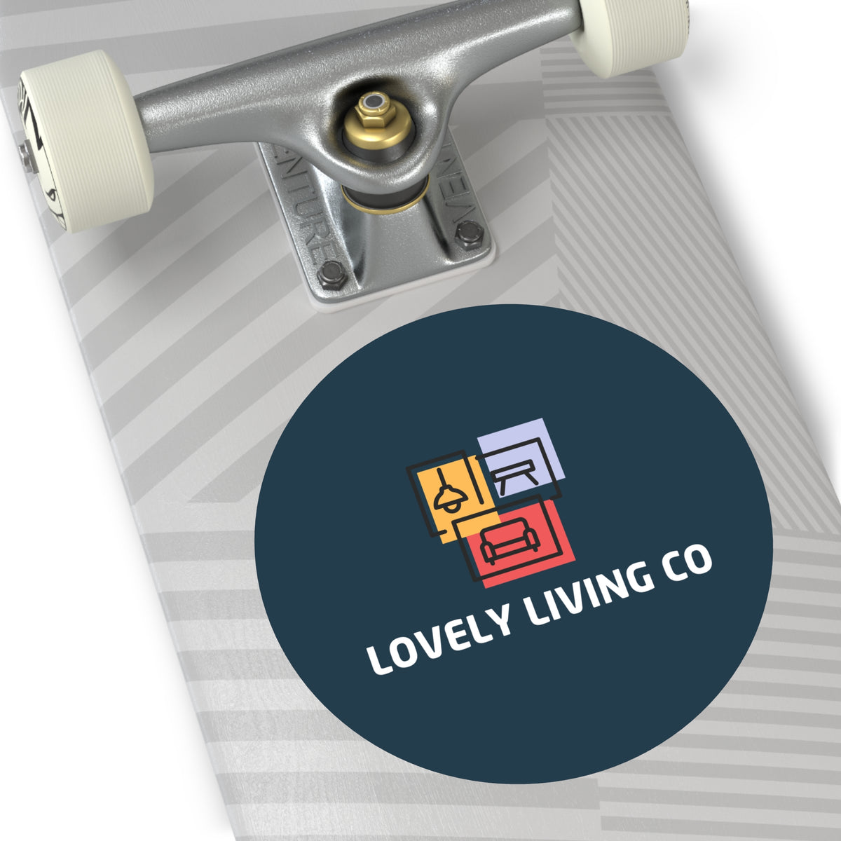 Lovely Living Co Round Vinyl Sticker