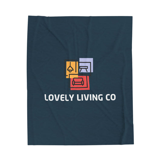 Lovely Living Co Velveteen Plush Blanket