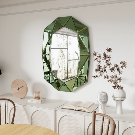 100cm Asymmetrical Decorative Venetian Glass Wall Mirror