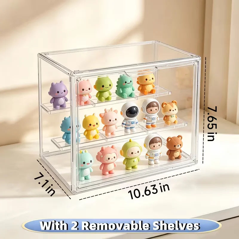 Clear Stackable Acrylic Display Box and Storage Organizer