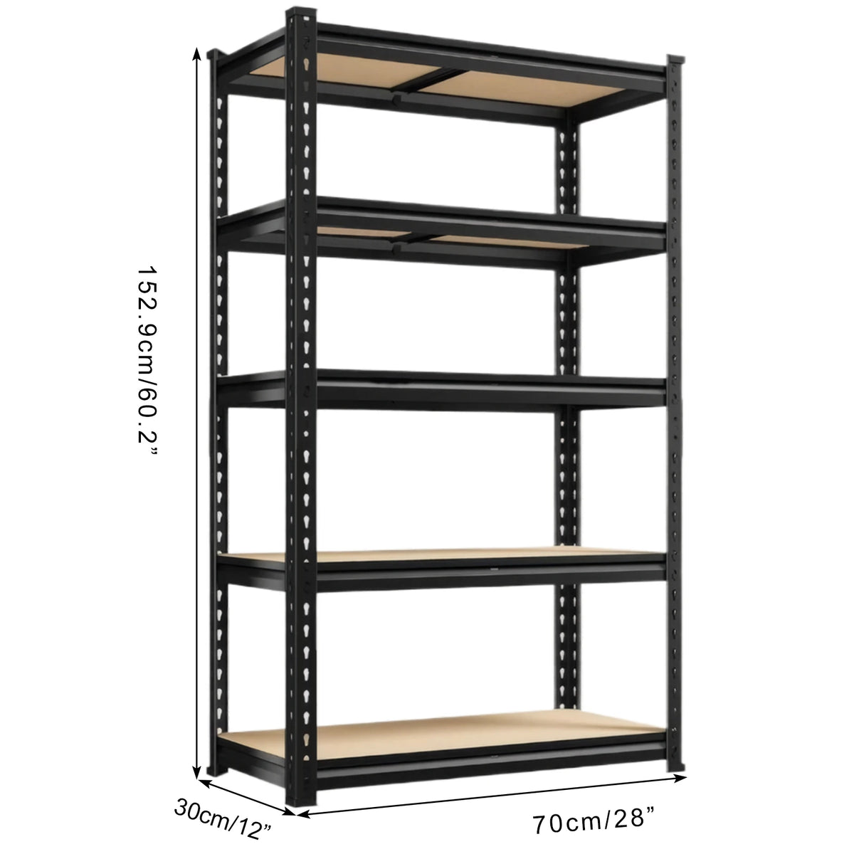 2000 lb Capacity Adjustable 5-Tier Heavy-Duty Garage Shelving