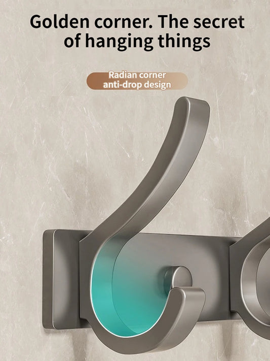 No-Drill Over-the-Door Clothes and Coat Hook Organizer