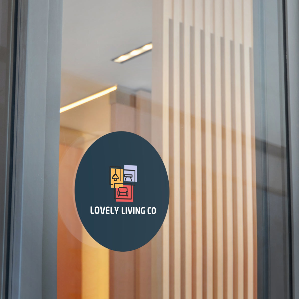 Lovely Living Co Round Vinyl Sticker