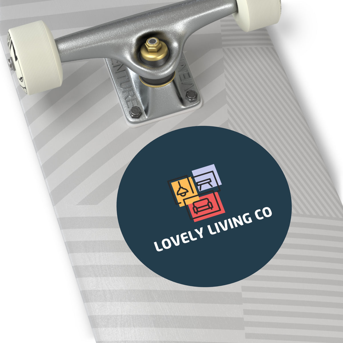 Lovely Living Co Round Vinyl Sticker
