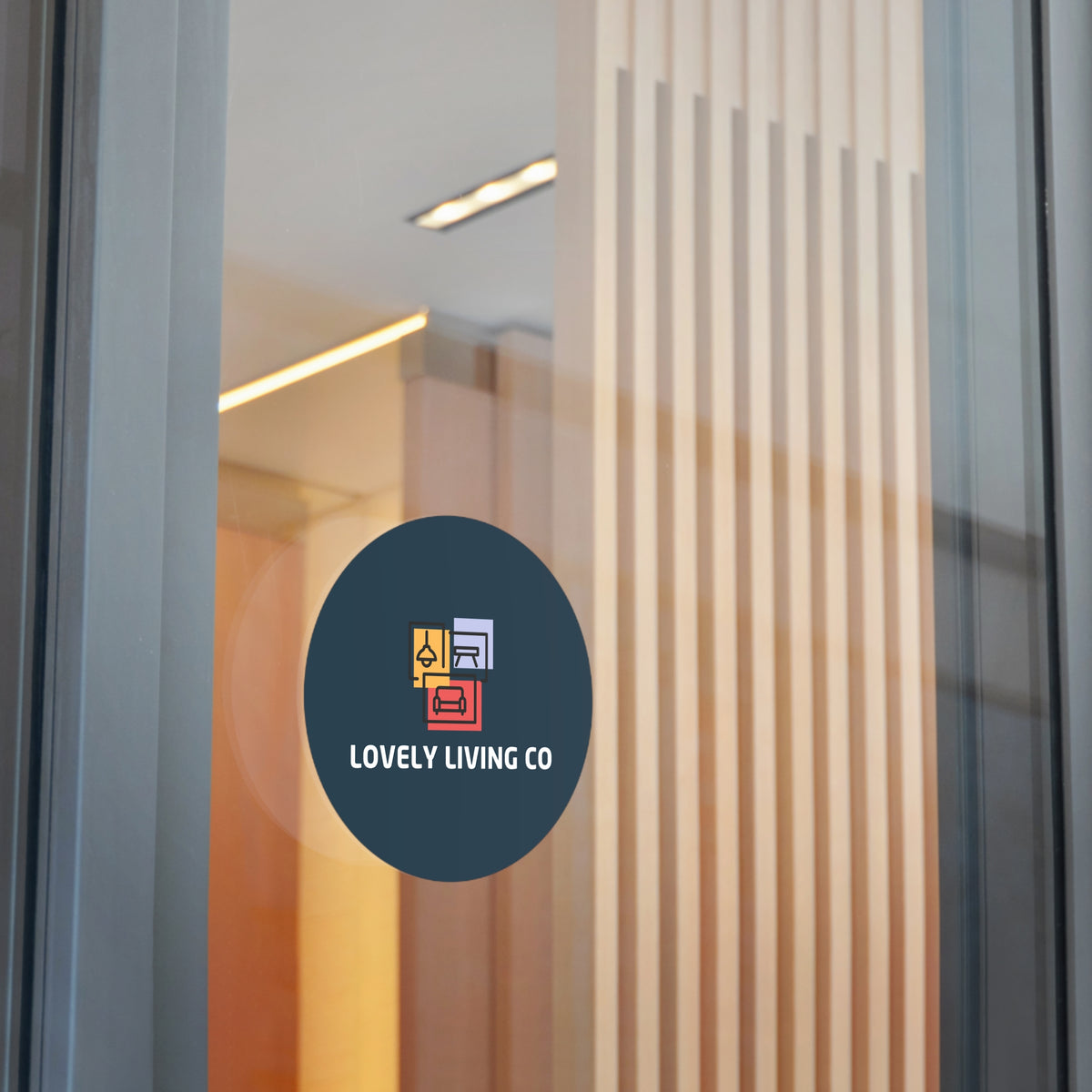 Lovely Living Co Round Vinyl Sticker