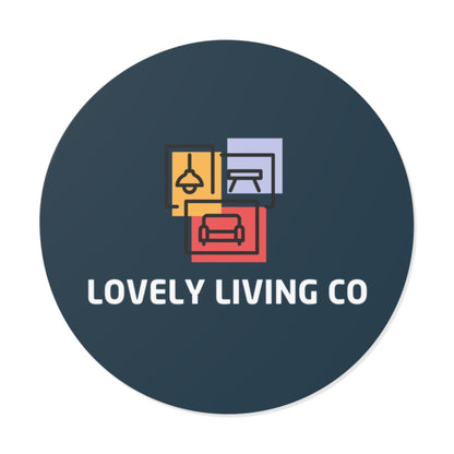 Lovely Living Co Round Vinyl Sticker