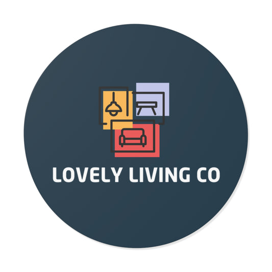 Lovely Living Co Round Vinyl Sticker
