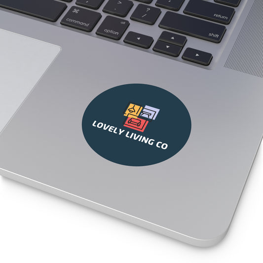 Lovely Living Co Round Vinyl Sticker