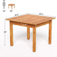 39 Inches Square Dining Furniture Contemporary Brown