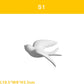 3D Ceramic Swallow Bird Wall Hanging Decor