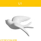 3D Ceramic Swallow Bird Wall Hanging Decor