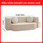 Modular Flannel Convertible Sofa Bed for Living Rooms