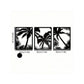 3-Piece Family Tree Metal Wall Art Decoration