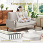 48-Inch Vesgantti Mid-Century Ash-Beige Loveseat Sofa