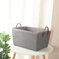 Japanese-Style Foldable Woven Storage Basket for Home