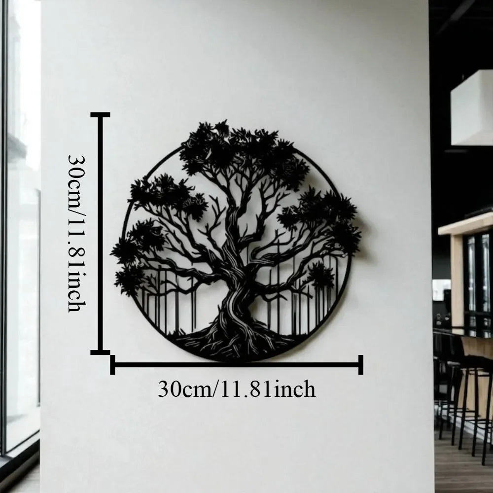 3-Piece Family Tree Metal Wall Art Decoration