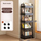 Mobile Storage Cart with Open Shelves for Home