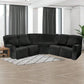 5-Seater L-Shaped Velvet Stretch Sofa Cover