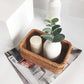 Handwoven Rectangular Rattan Wicker Storage Basket