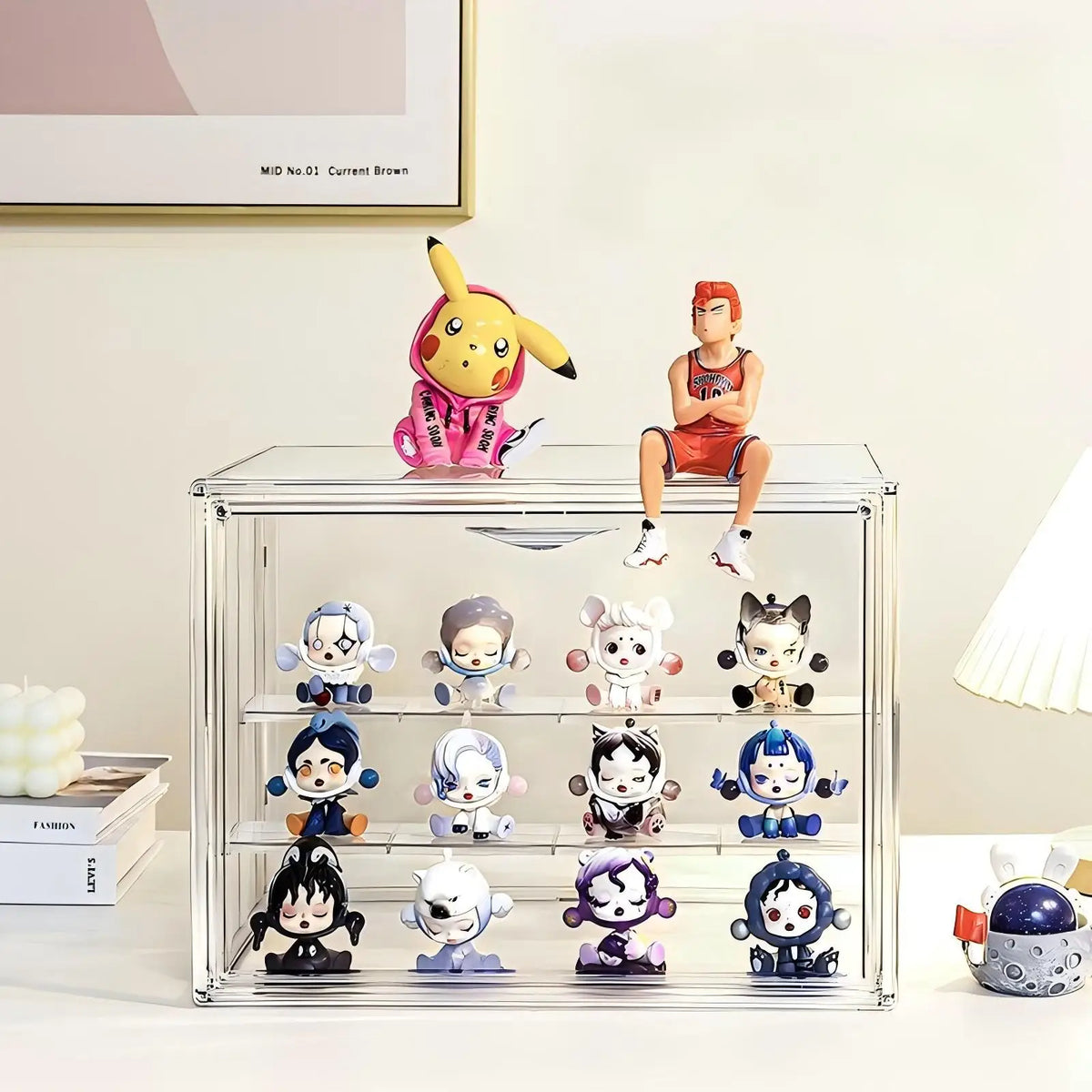 Clear Stackable Acrylic Display Box and Storage Organizer