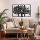 3-Piece Family Tree Metal Wall Art Decoration
