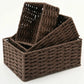 3-Piece Paper Rope Woven Storage Basket Set