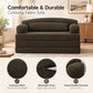 Foldable Corduroy Sofa Bed with Removable Cover