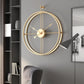 Retro Square Iron Tube Silent Wall Clock