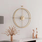 Retro Square Iron Tube Silent Wall Clock