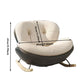 Plus-Size Eggshell Rocking Chair for Relaxation