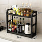 2-Tier Metal Countertop Kitchen Organizer Shelf Rack