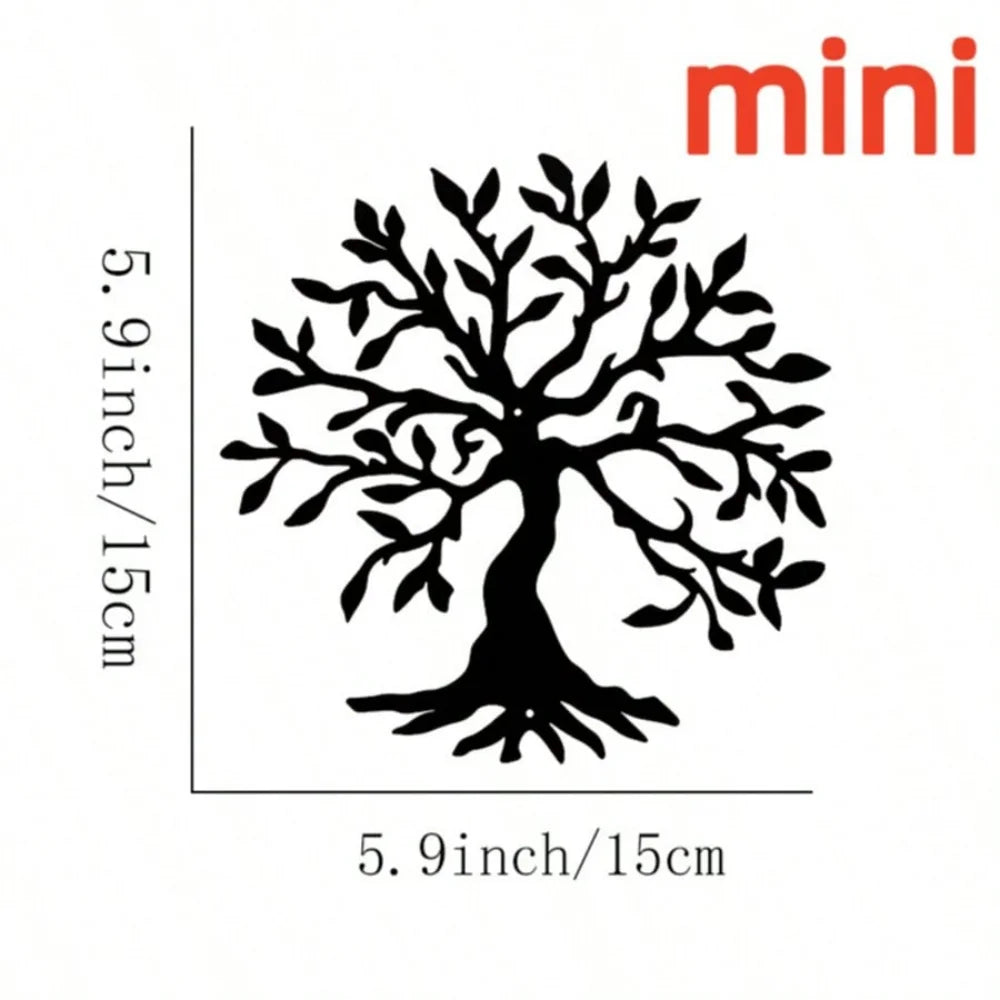 3-Piece Family Tree Metal Wall Art Decoration
