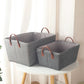 Japanese-Style Foldable Woven Storage Basket for Home
