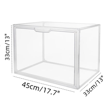 Clear Stackable Acrylic Display Box and Storage Organizer
