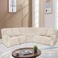 5-Seater L-Shaped Velvet Stretch Sofa Cover