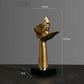 European Resin Abstract Mask Figurine for Modern Decor