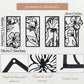 3-Piece Family Tree Metal Wall Art Decoration