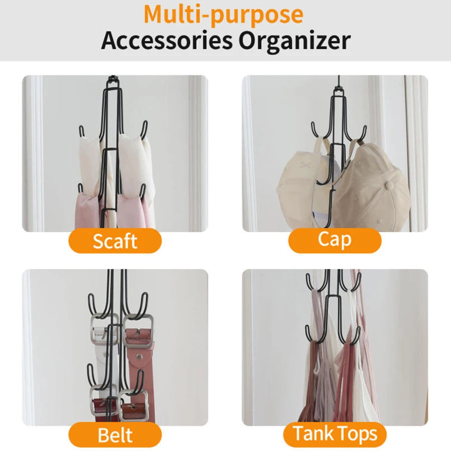 1–2 Pack Metal Purse Organizer and Closet Hanger