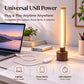 Mini USB LED Wooden Desk Lamp for Bedroom