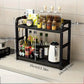 2-Tier Metal Countertop Kitchen Organizer Shelf Rack