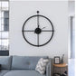 Retro Square Iron Tube Silent Wall Clock
