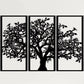 3-Piece Family Tree Metal Wall Art Decoration