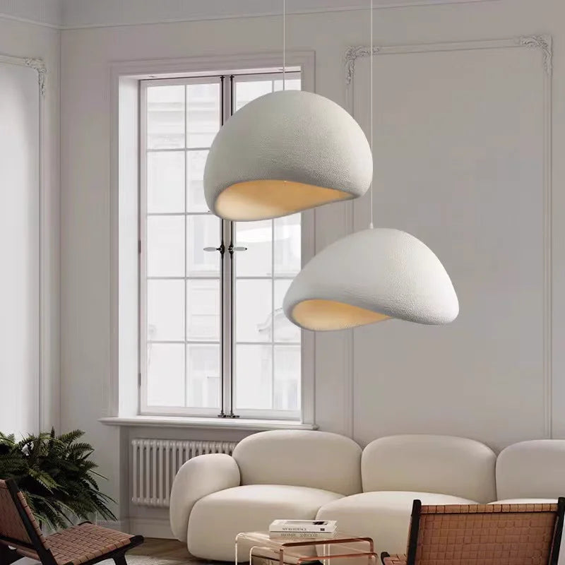 Nordic Wabi-Sabi E27 LED Pendant Ceiling Chandelier