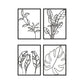 3-Piece Family Tree Metal Wall Art Decoration