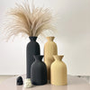 2-Piece Wavy Pattern Decorative Vase Set for Home