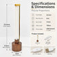 Mini USB LED Wooden Desk Lamp for Bedroom