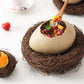 Eggshell-Shaped Ceramic Bowls for Creative Table Settings
