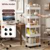 Mobile Storage Cart with Open Shelves for Home