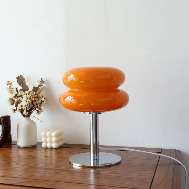 Macaron Table Lamp with Three-Color Dimmable Lighting
