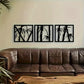 3-Piece Family Tree Metal Wall Art Decoration